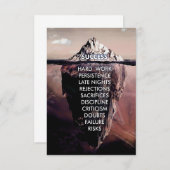 Carte De Remerciements Iceberg sombre (Devant / Derrière)