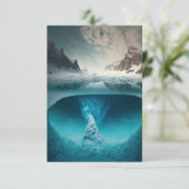 Carte De Remerciements Icy Mountain View (Debout devant)