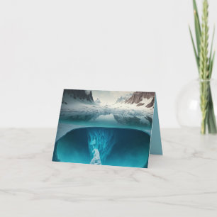 Carte De Remerciements Icy Mountain View