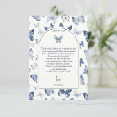 Carte De Remerciements Il lui donne des papillons | Réception de mariage (Debout devant)