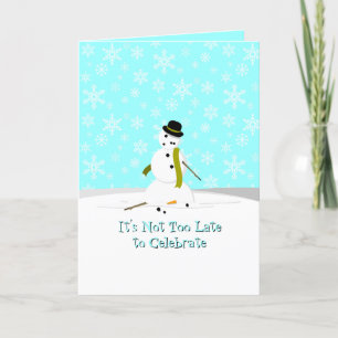 Carte De Remerciements Il n'est pas trop tard