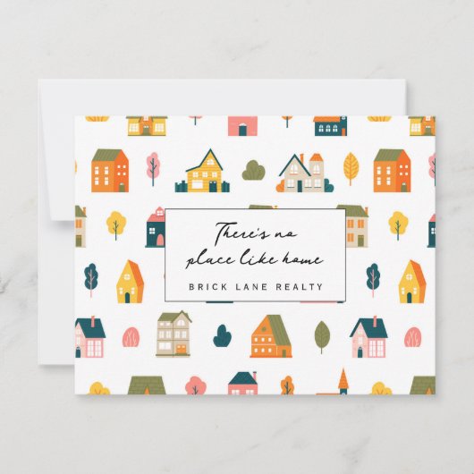 Carte De Remerciements Il n'y a pas d'endroit comme la maison Réalité (Devant)