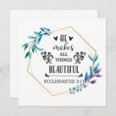 Carte De Remerciements Il Rend Tout Beau (Devant / Derrière)