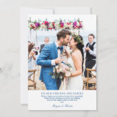 Carte De Remerciements Île de Deer dans le Maine Mariage Plat (Dos)