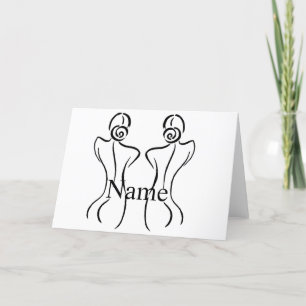 Carte De Remerciements Illustration d'art féminin Thunder_Cove 