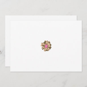 Carte De Remerciements Illustration de fleurs colorées présentant un cara