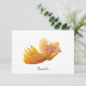 Carte De Remerciements Illustration de l'élévation du Phoenix Bird (Debout devant)