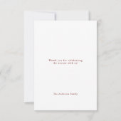 Carte De Remerciements Illustration du festival des bougies d'aquarelle (Dos)