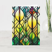 Carte De Remerciements Illustration en verre coloré (Devant)