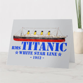 Carte De Remerciements Illustration Titanic RMS - White Star Line 1912