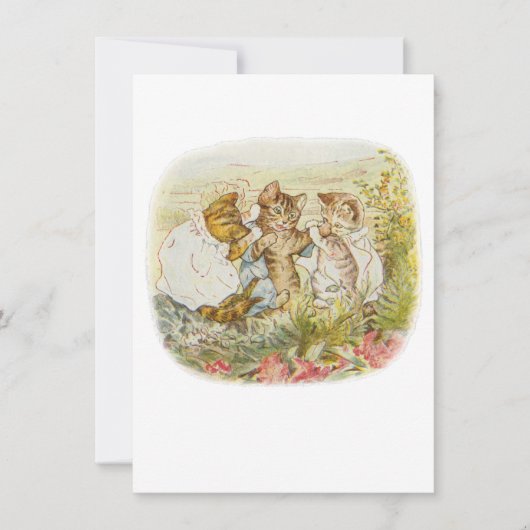 Carte De Remerciements Illustration Vintage Tom Kitten (Devant)