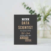 Carte De Remerciements I'm A Data Scientist, To Save Time Let's Just (Debout devant)