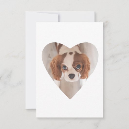 Carte De Remerciements Image du coeur (Devant)
