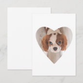 Carte De Remerciements Image du coeur (Devant / Derrière)