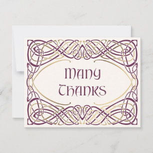 Carte De Remerciements Imaginaire Celtic Mariage médiéval