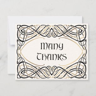 Carte De Remerciements Imaginaire Celtic Mariage médiéval