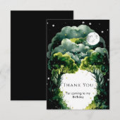 Carte De Remerciements Imaginaire de lucioles (Devant / Derrière)