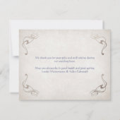 Carte De Remerciements Imaginaire médiéval Celtic Mariage (Dos)