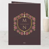 Carte De Remerciements Imaginaire médiéval de l'épée et du bouclier Maria (Dos)