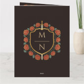 Carte De Remerciements Imaginaire médiéval de l'épée et du bouclier Maria (Dos)