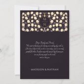 Carte De Remerciements Imaginaire médiéval Purple Sword & Shield Mariage (Dos)