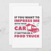 Carte De Remerciements Impress Food Truck (Devant / Derrière)