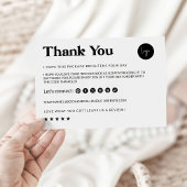 Carte de remerciements imprimable personnalisé