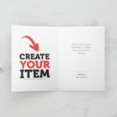 Carte De Remerciements IMPRIMER do-it-yourself MÉDAILLE Bronze AJOUTER VO (Intérieur)