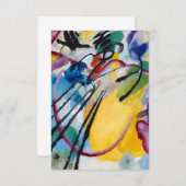 Carte De Remerciements Improvisation 26, aviron par Wassily Kandinsky (Devant / Derrière)