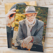 Carte De Remerciements In Love Memory Modern Elegant Photo Memorial