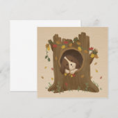 Carte De Remerciements Incroyable Automne : Beagle (Devant / Derrière)