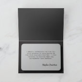 Carte de remerciements infini d'entrevue de trous (Intérieur)