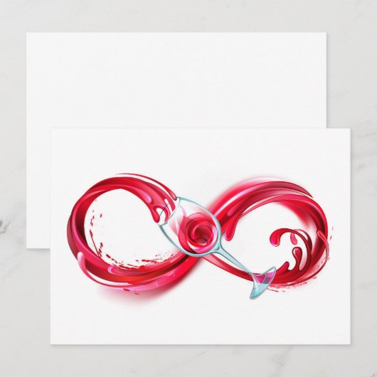 Carte De Remerciements Infinity (Devant / Derrière)