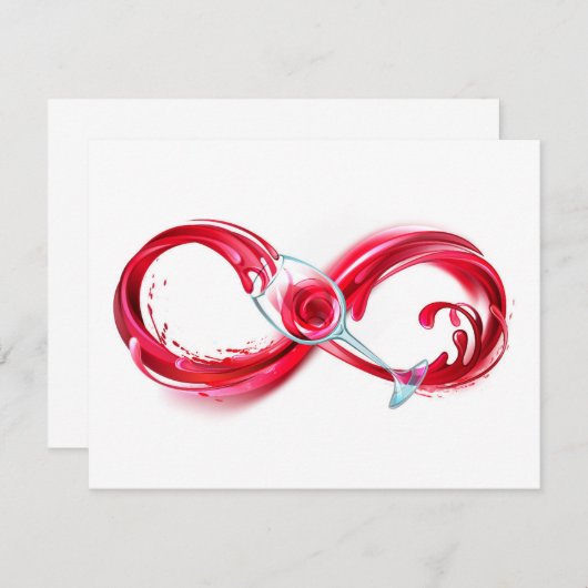 Carte De Remerciements Infinity (Devant / Derrière)