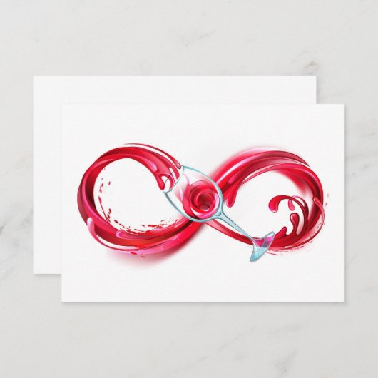 Carte De Remerciements Infinity (Devant / Derrière)