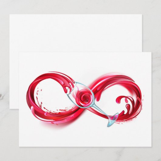 Carte De Remerciements Infinity (Devant / Derrière)