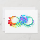 Carte De Remerciements Infinity avec Rainbow Jellyfish (Devant)