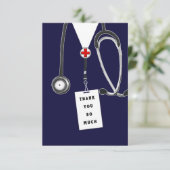 Carte De Remerciements Infirmière (Debout devant)