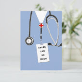 Carte De Remerciements Infirmière (Debout devant)