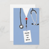 Carte De Remerciements Infirmière (Devant / Derrière)