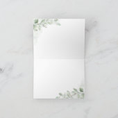 Carte De Remerciements Infirmière Médecine Héros de la santé Verdure Euca (Intérieur)