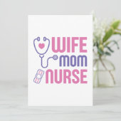 Carte De Remerciements Infirmière mère (Debout devant)