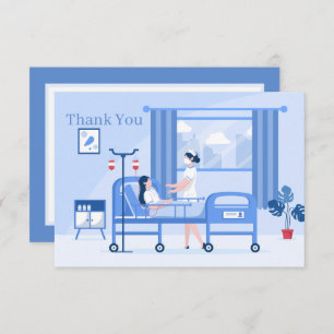 Carte De Remerciements infirmière mignonne ajouter du sentiment