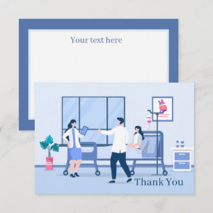 Carte De Remerciements infirmière ou personnel médical cool