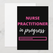 Carte De Remerciements Infirmière Praticien En Cours (Devant / Derrière)