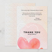 Carte De Remerciements Infirmières Mercis (Devant / Derrière)