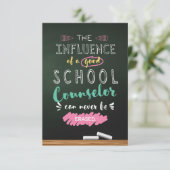 Carte De Remerciements Influence d'un bon conseiller scolaire (Debout devant)