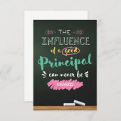 Carte De Remerciements Influence d'un bon directeur (Devant / Derrière)