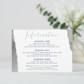 Carte De Remerciements INFORMATION ENCLOS moderne luxe doré argent (Debout devant)