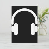 Carte De Remerciements Ingénieur du son Audiophile Dj Amateur de musique (Debout devant)